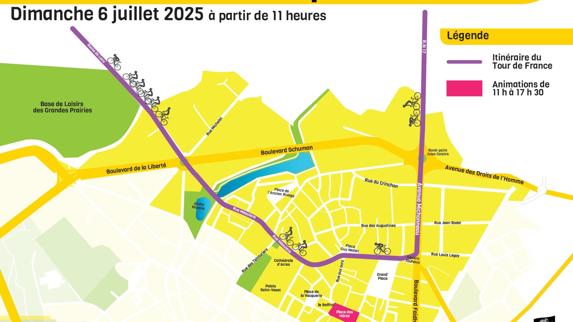 Passage Tour de France 2025 Arras